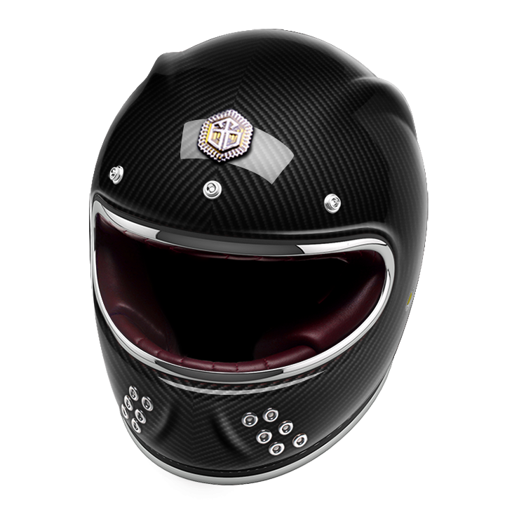 GUANG Full Face Charbon glossy-o Casques Guang Helmet