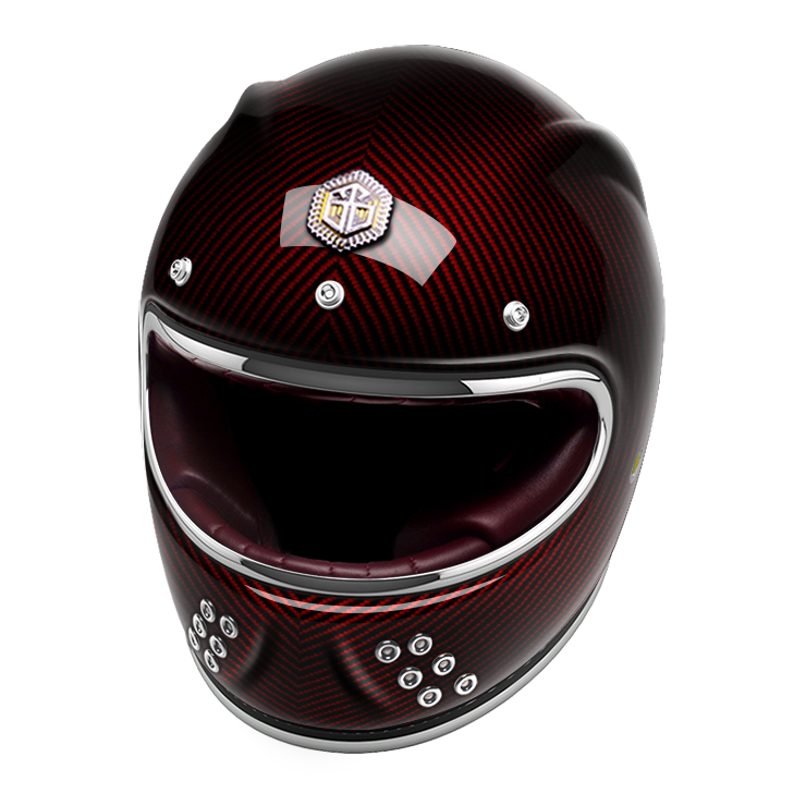 GUANG Full Face Le Vésuve glossy-o Casques Guang Helmet