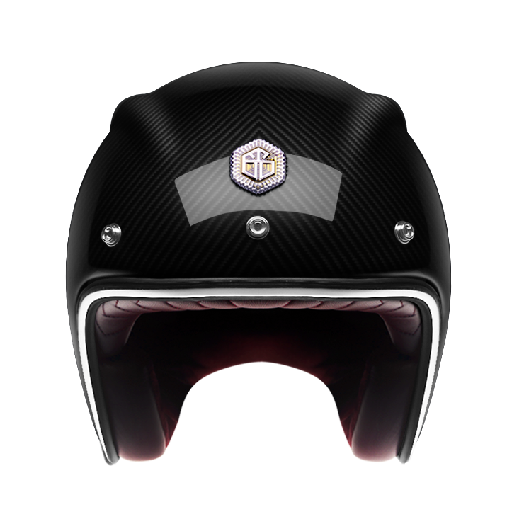 GUANG Open Face Charbon glossy-fn Casques Guang Helmet