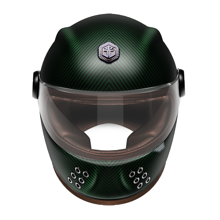 X-GUANG Full Face Emerald Carbon Matte_f