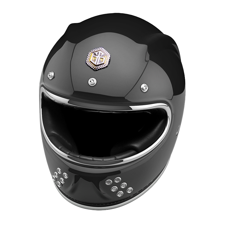 GUANG Full Face Hématite Glossy-B-M/L/XL