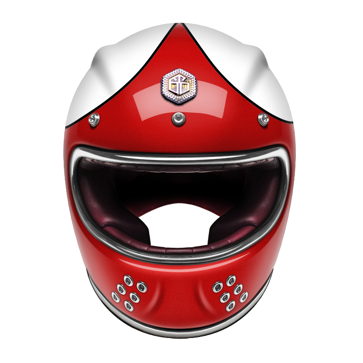 GUANG Full Face speedrun  red&white -XL - Image 2